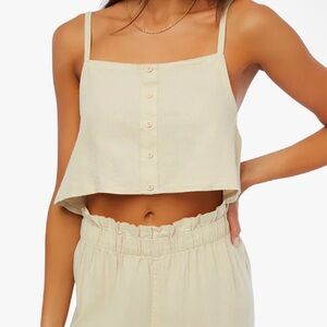 We Wore What Linen Trapeze Tank